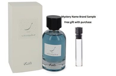 Sotoor RAA by Rasasi Eau De Parfum Spray 3.33 oz And a Mystery Name brand sample vile