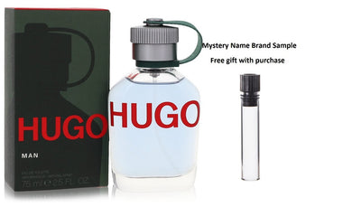 HUGO by Hugo Boss Eau De Toilette Spray 2.5 oz And a Mystery Name brand sample vile