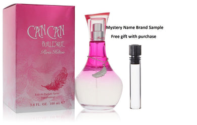 Can Can Burlesque by Paris Hilton Eau De Parfum Spray 3.4 oz And a Mystery Name brand sample vile