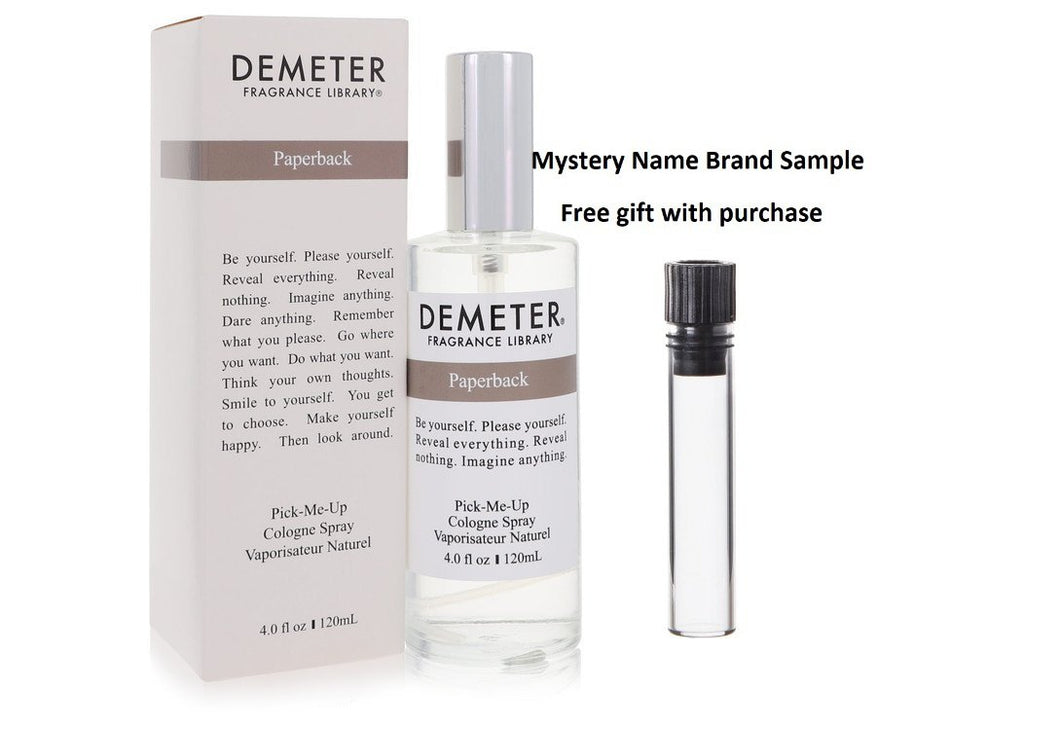 Demeter Paperback by Demeter Cologne Spray 4 oz And a Mystery Name brand sample vile