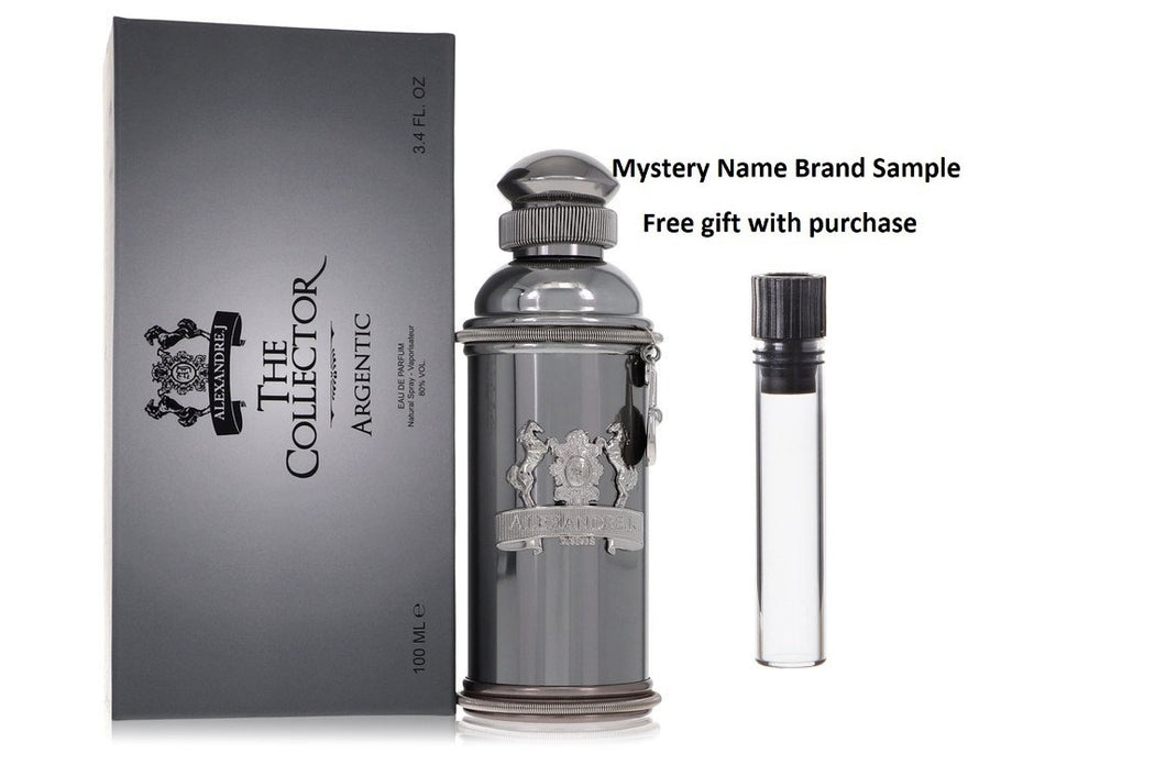 Argentic by Alexandre J Eau De Parfum Spray 3.4 oz And a Mystery Name brand sample vile