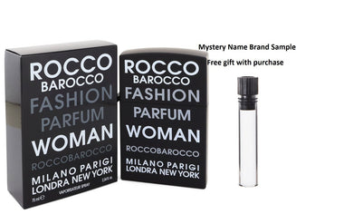 Roccobarocco Fashion by Roccobarocco Eau De Parfum Spray 2.54 oz And a Mystery Name brand sample vile