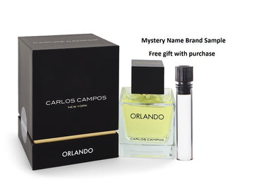 Orlando Carlos Campos by Carlos Campos Eau De Toilette Spray 3.3 oz And a Mystery Name brand sample vile