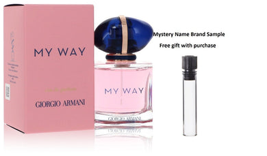 Giorgio Armani My Way by Giorgio Armani Eau De Parfum Spray 1 oz And a Mystery Name brand sample vile