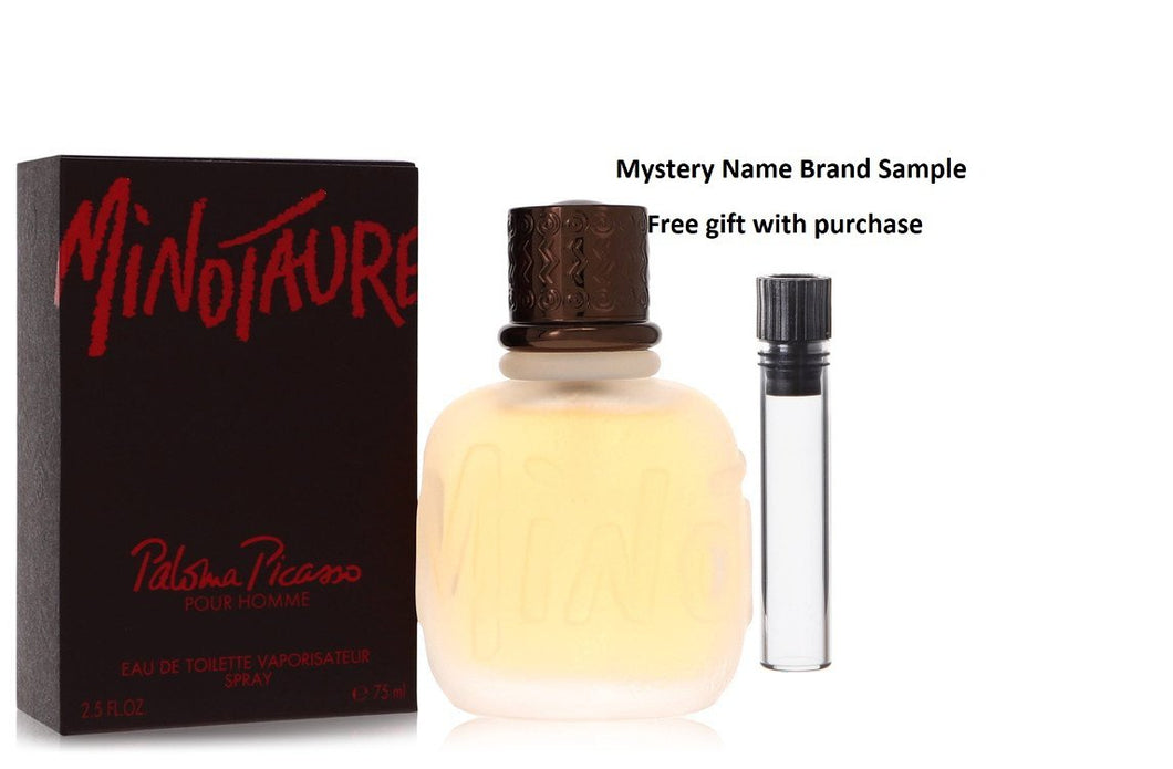 MINOTAURE by Paloma Picasso Eau De Toilette Spray 2.5 oz And a Mystery Name brand sample vile