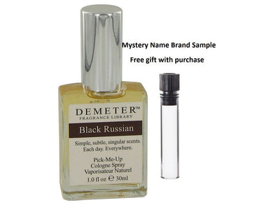 Demeter Black Russian by Demeter Cologne Spray 1 oz And a Mystery Name brand sample vile