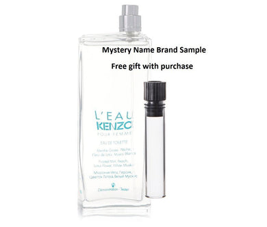 L'eau Kenzo by Kenzo Eau De Toilette Spray (Tester) 3.3 oz And a Mystery Name brand sample vile
