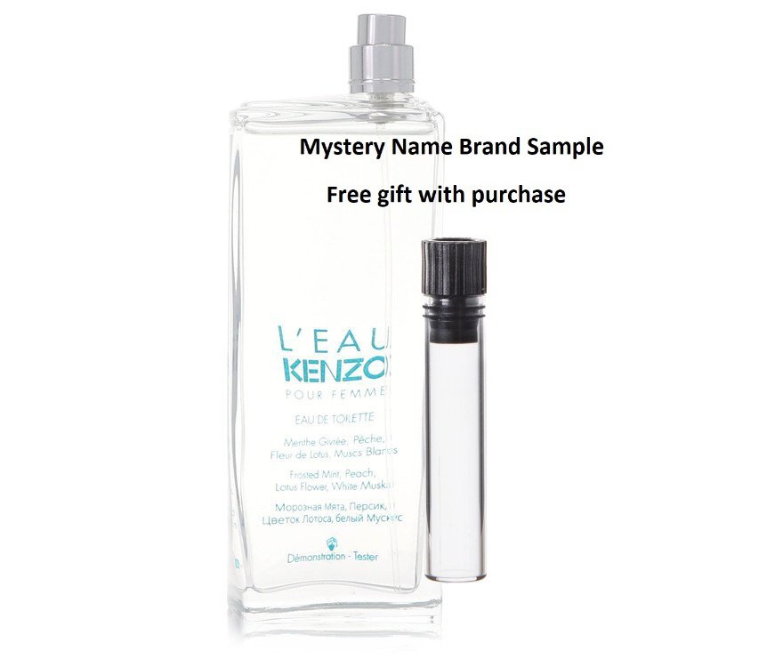 L'eau Kenzo by Kenzo Eau De Toilette Spray (Tester) 3.3 oz And a Mystery Name brand sample vile