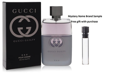 Gucci Guilty Eau by Gucci Eau De Toilette Spray 1.7 oz And a Mystery Name brand sample vile