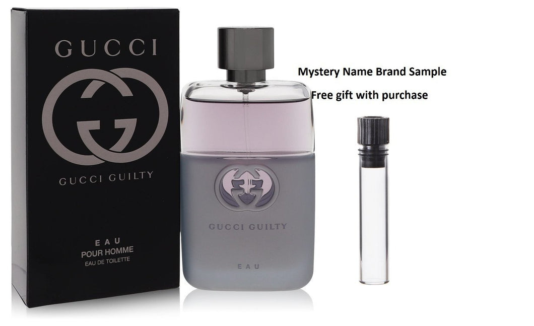 Gucci Guilty Eau by Gucci Eau De Toilette Spray 1.7 oz And a Mystery Name brand sample vile