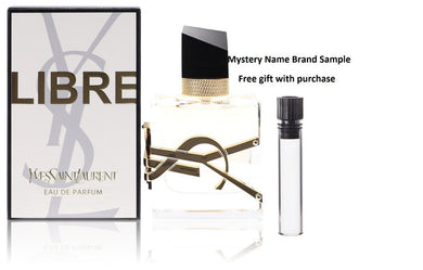 Libre by Yves Saint Laurent Eau De Parfum Spray 1 oz And a Mystery Name brand sample vile