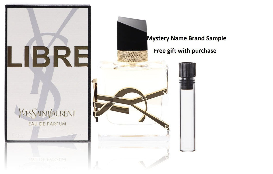 Libre by Yves Saint Laurent Eau De Parfum Spray 1 oz And a Mystery Name brand sample vile