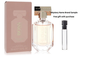 Boss The Scent by Hugo Boss Eau De Parfum Spray 1.7 oz And a Mystery Name brand sample vile