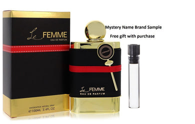 Armaf Le Femme by Armaf Eau De Parfum Spray 3.4 oz And a Mystery Name brand sample vile