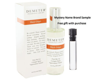 Demeter Black Ginger by Demeter Cologne Spray (formerly Kahala ) 4 oz And a Mystery Name brand sample vile