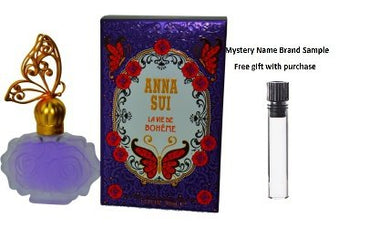 LA VIE DE BOHEME by Anna Sui EDT SPRAY 1.7 OZ for WOMEN And a Mystery Name brand sample vile