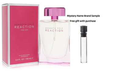 Kenneth Cole Reaction by Kenneth Cole Eau De Parfum Spray 3.4 oz And a Mystery Name brand sample vile