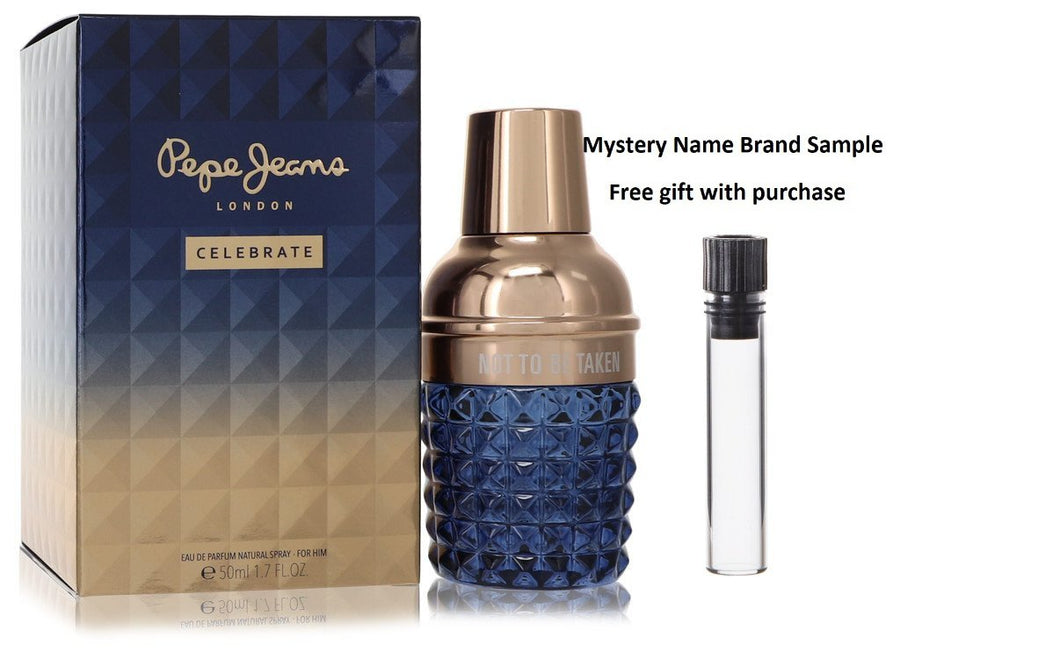 Pepe Jeans Celebrate by Pepe Jeans London Eau De Parfum Spray 1.7 oz And a Mystery Name brand sample vile