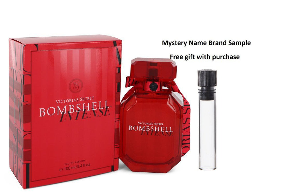 Bombshell Intense by Victoria's Secret Eau De Parfum Spray 1.7 oz And a Mystery Name brand sample vile