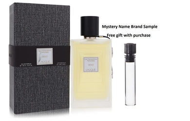 Les Compositions Parfumees Gold by Lalique Eau De Parfum Spray 3.3 oz And a Mystery Name brand sample vile