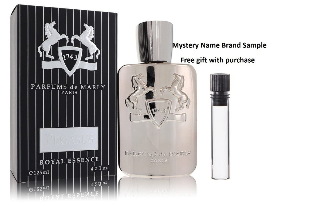 Pegasus by Parfums de Marly Eau De Parfum Spray (Unisex) 4.2 oz And a Mystery Name brand sample vile
