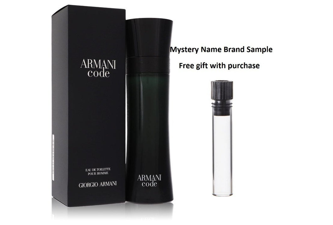 Armani Code by Giorgio Armani Eau De Toilette Spray 4.2 oz And a Mystery Name brand sample vile