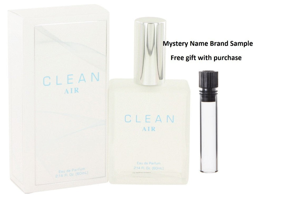 Clean Air by Clean Eau De Parfum Spray 2.14 oz And a Mystery Name brand sample vile