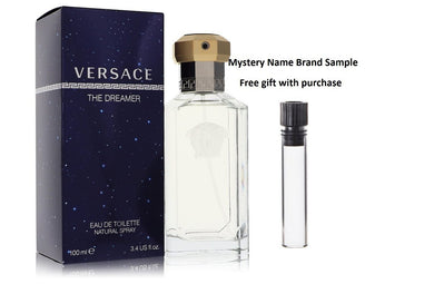 DREAMER by Versace Eau De Toilette Spray 3.4 oz And a Mystery Name brand sample vile