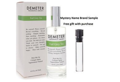 Demeter Earl Grey Tea by Demeter Cologne Spray 4 oz And a Mystery Name brand sample vile