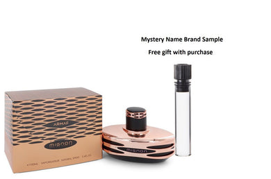 Armaf Mignon Black by Armaf Eau De Parfum Spray 3.4 oz And a Mystery Name brand sample vile