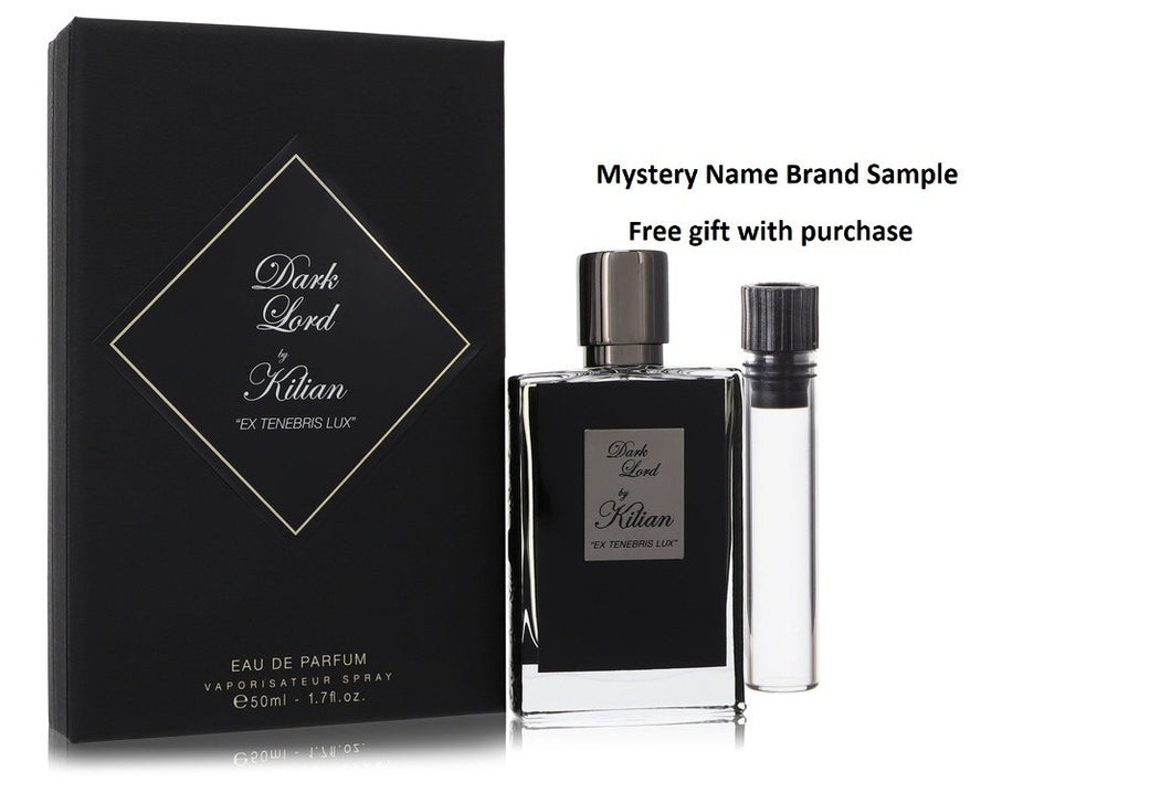 Dark Lord by Kilian Eau De Parfum Refillable Spray 1.7 oz And a Mystery Name brand sample vile