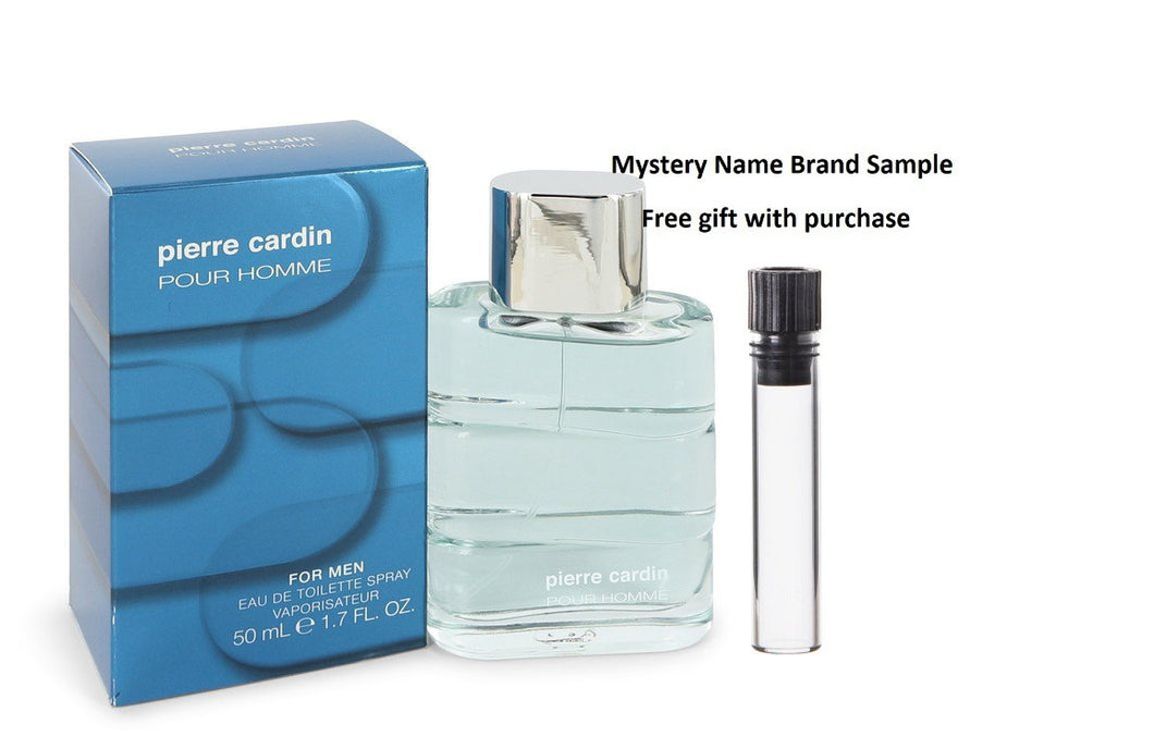 Pierre Cardin Pour Homme by Pierre Cardin Eau De Toilette Spray 1.7 oz And a Mystery Name brand sample vile