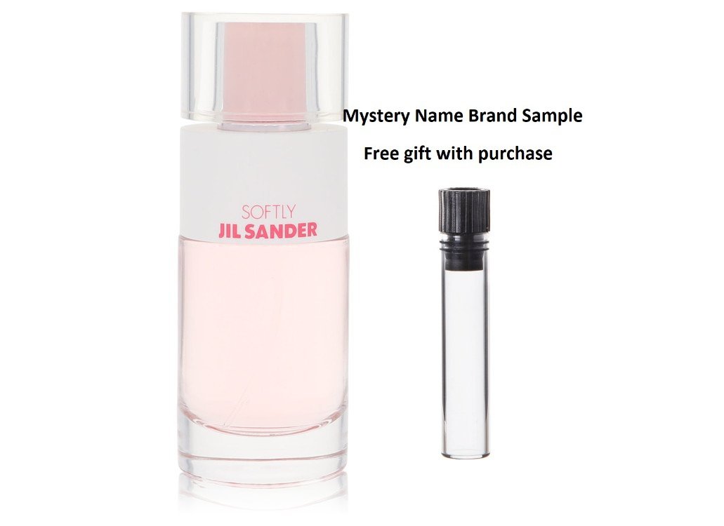 Jil Sander Softly Eau De Petales by Jil Sander Eau De Toilette Spray (Tester) 2.7 oz And a Mystery Name brand sample vile