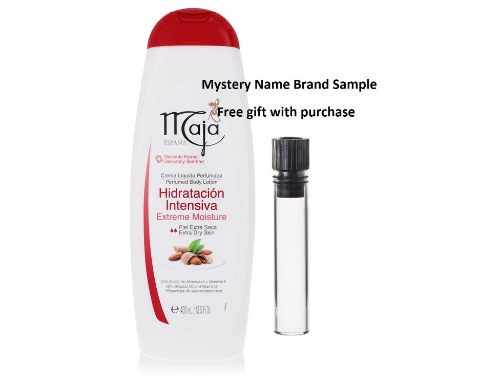 Maja by Myrurgia Body Lotion 13.5 oz And a Mystery Name brand sample vile
