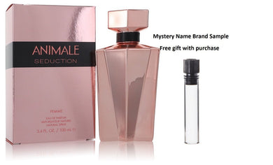 Animale Seduction Femme by Animale Eau De Parfum Spray 3.4 oz And a Mystery Name brand sample vile