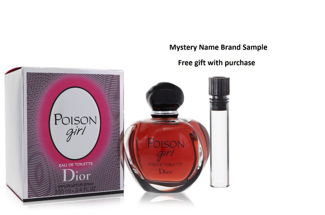 Poison Girl by Christian Dior Eau De Toilette Spray 3.4 oz And a Mystery Name brand sample vile