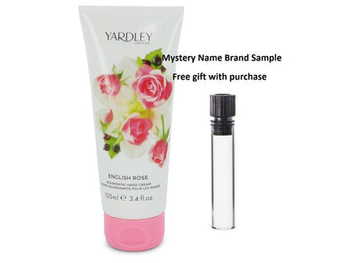 English Rose Yardley by Yardley London Hand Cream 3.4 oz  And a Mystery Name brand sample vile