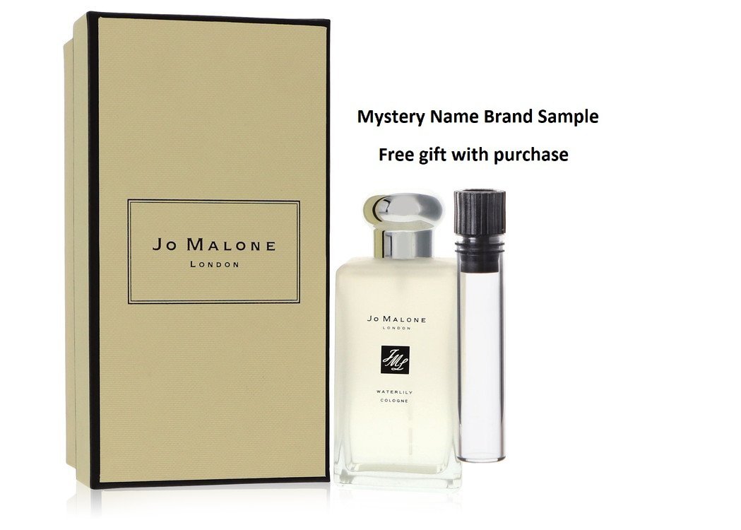 Jo Malone Waterlily by Jo Malone Cologne Spray (Unisex) 3.4 oz And a Mystery Name brand sample vile