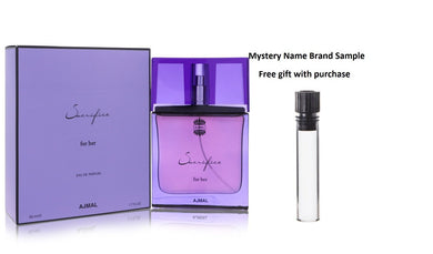 Ajmal Sacrifice by Ajmal Eau De Parfum Spray 1.7 oz And a Mystery Name brand sample vile