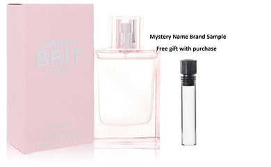 Burberry Brit Sheer by Burberry Eau De Toilette Spray 1.7 oz And a Mystery Name brand sample vile