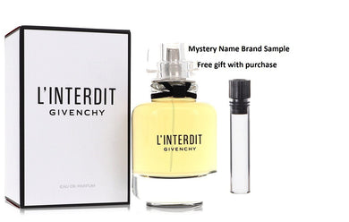 L'interdit by Givenchy Eau De Parfum Spray 2.6 oz And a Mystery Name brand sample vile
