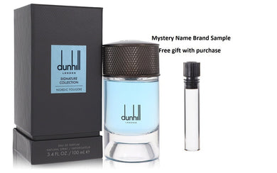 Dunhill Nordic Fougere by Alfred Dunhill Eau De Parfum Spray 3.4 oz And a Mystery Name brand sample vile