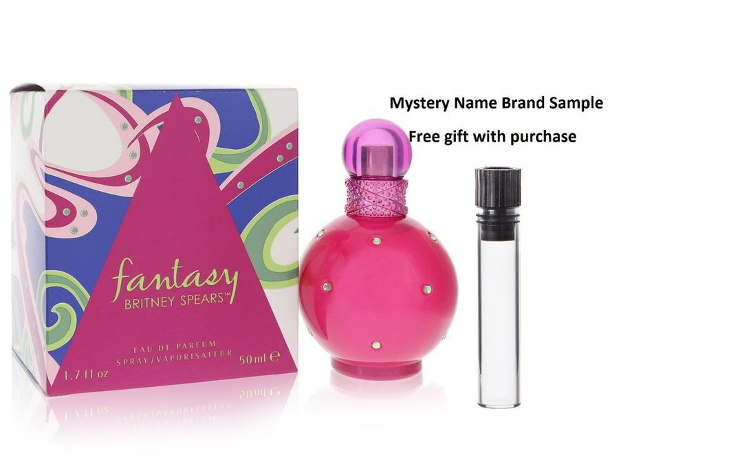 Fantasy by Britney Spears Eau De Parfum Spray 1.7 oz And a Mystery Name brand sample vile