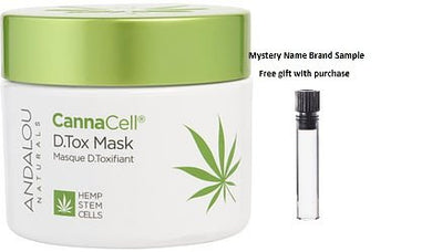 Andalou Naturals by Andalou Naturals CannaCell D.Tox Mask --50ml/1.7oz for WOMEN And a Mystery Name brand sample vile