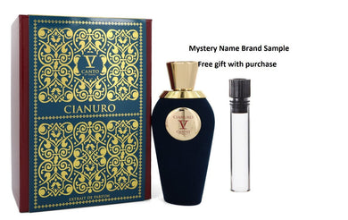 Cianuro V by V Canto Extrait De Parfum Spray (Unisex) 3.38 oz And a Mystery Name brand sample vile