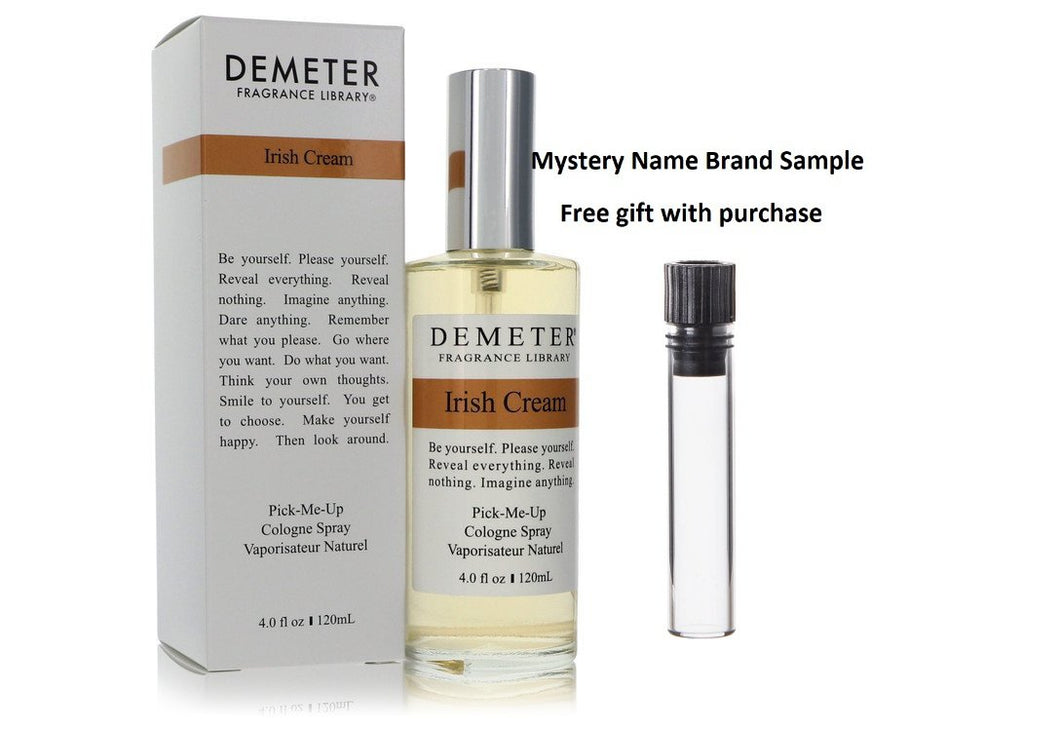 Demeter Irish Cream by Demeter Cologne Spray 4 oz And a Mystery Name brand sample vile