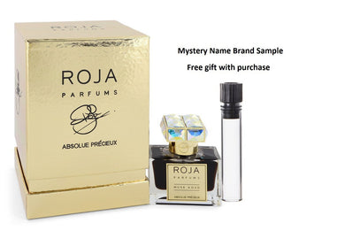 Roja Musk Aoud Absolue Precieux by Roja Parfums Extrait De Parfum Spray (Unisex) 1 oz And a Mystery Name brand sample vile