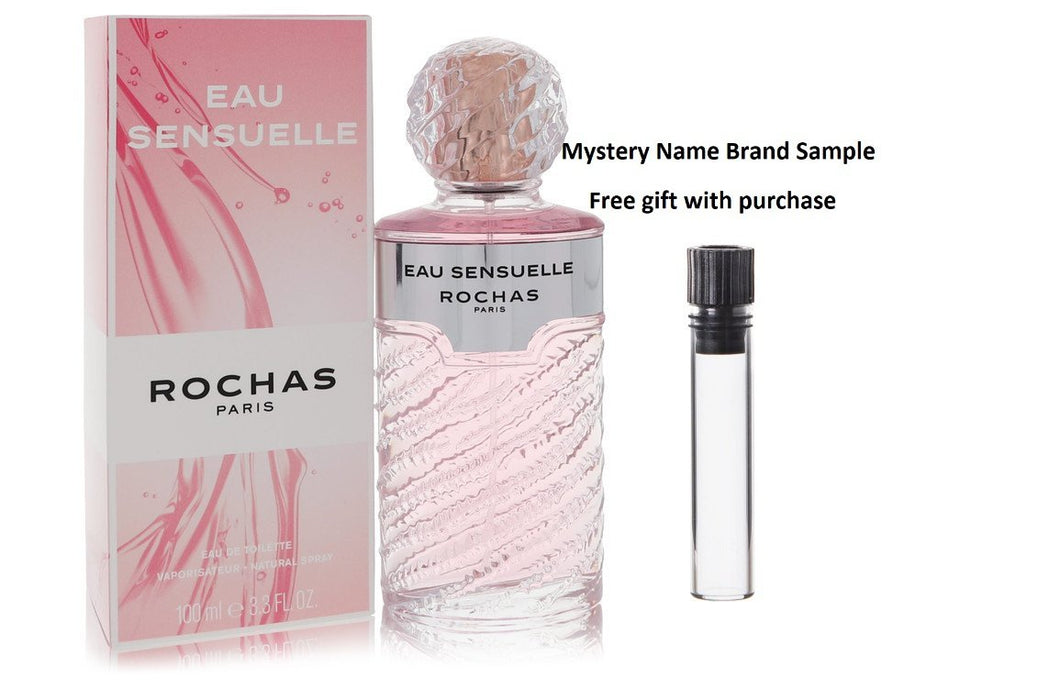 Eau Sensuelle by Rochas Eau De Toilette Spray 3.3 oz And a Mystery Name brand sample vile