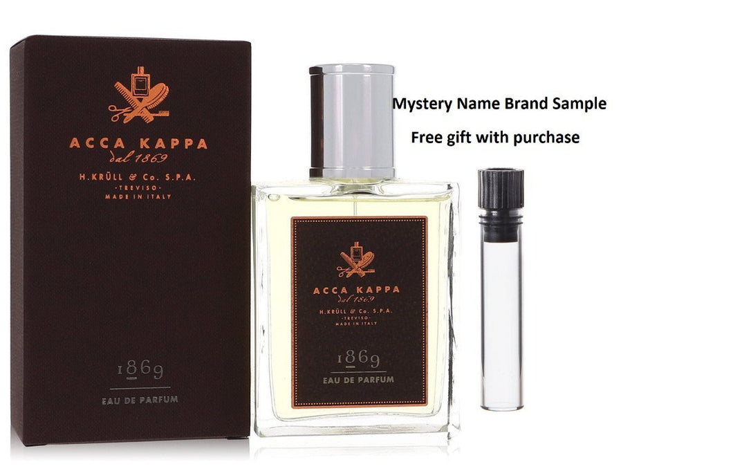 1869 by Acca Kappa Eau De Parfum Spray 3.3 oz And a Mystery Name brand sample vile