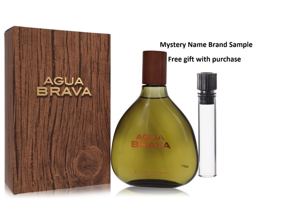 AGUA BRAVA by Antonio Puig Cologne 11.8 oz And a Mystery Name brand sample vile